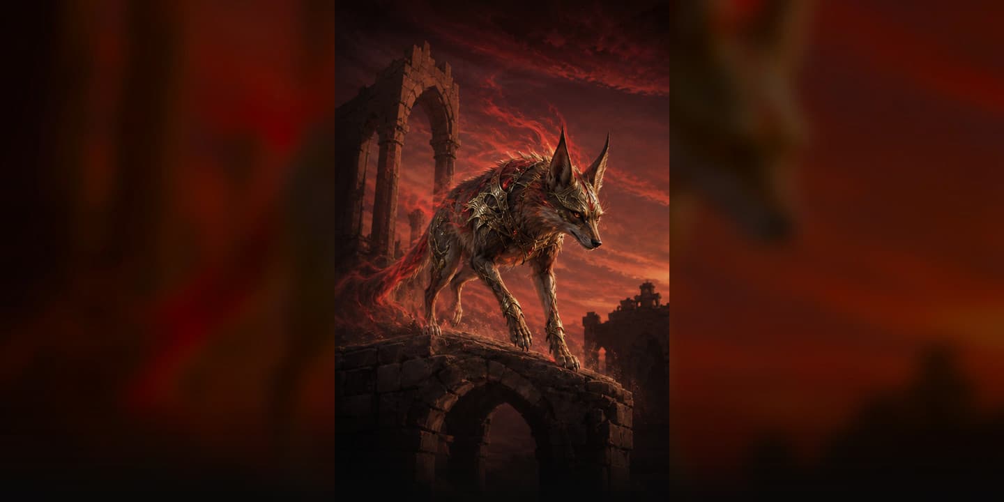 Jackal mount artwork